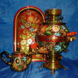 Пазл: Расписной самовар