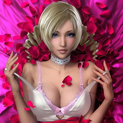 Пазл: Покрывало из розовых лепестков