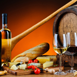 Пазл: Вино и сыр