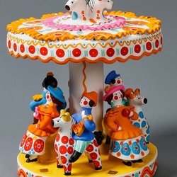 Пазл: Карусель. Дымковская игрушка