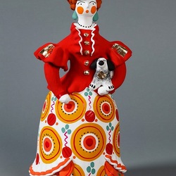 Пазл: Барыня. Дымковская игрушка