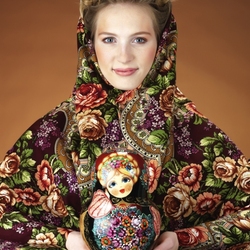 Пазл: Павлопосадские платки