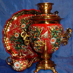 Пазл: Расписной самовар
