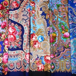 Пазл: Павлопосадские платки