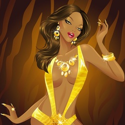 Пазл: Золотой шик