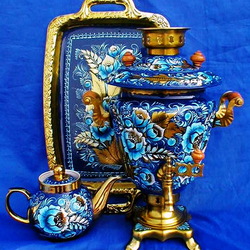 Пазл: Расписной самовар