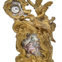 Пазл: Каминные часы