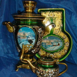 Пазл: Расписной самовар