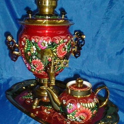 Пазл: Расписной самовар