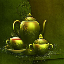 Пазл: Чайный сервиз
