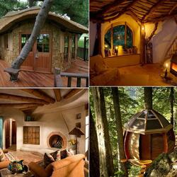 Пазл: Дома на деревьях