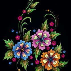 Пазл: Цветочный орнамент