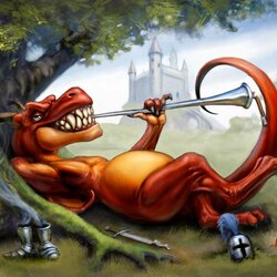 Пазл: Удовлетворенный дракон