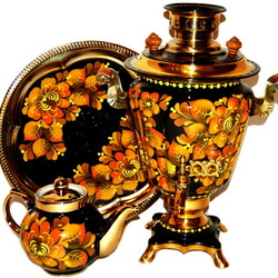 Пазл: Расписной самовар