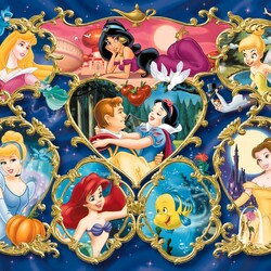 Пазл: Принцессы Диснея