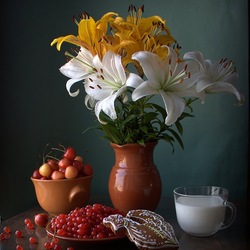 Пазл: Молоко с пряником