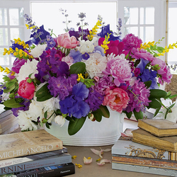 Пазл: Букет цветов в вазе