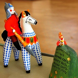 Пазл: Илья-Муромец. Дымковская игрушка