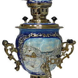 Пазл: Расписной самовар