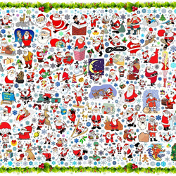 Пазл: Санта-Клаусы