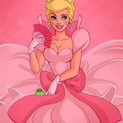 Пазл: Принцесса в розовом