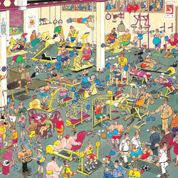 Пазл: В тренажерном зале