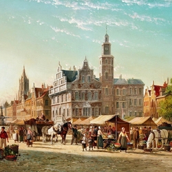 Пазл: Фламандский рынок