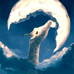 Пазл: О луне и жирафе