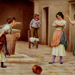 Пазл: Шедевры на фарфоре