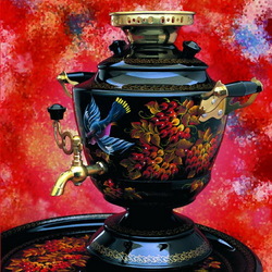 Пазл: Расписной самовар