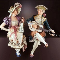 Пазл: Фарфоровые статуэтки.Серенада