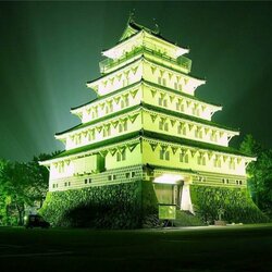 Пазл: Пагода ночью