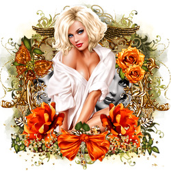 Пазл: Блондинка