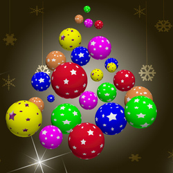 Пазл: Яркие шарики