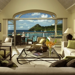 Пазл: Гостиная в оливковых тонах