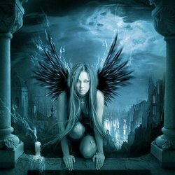 Пазл: Черный ангел