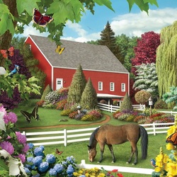 Пазл: Зеленая идиллия