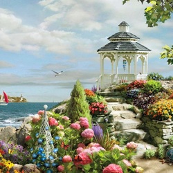 Пазл: Парк у океана