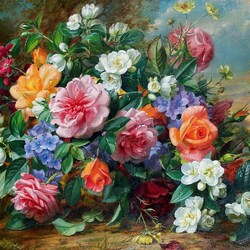 Пазл: Цветочный натюрморт