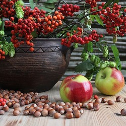 Пазл: Рябиновый букет