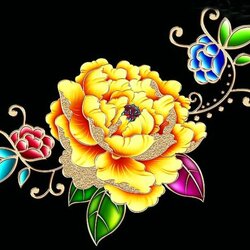 Пазл: Китайские картины на шелке