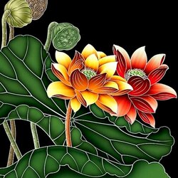 Пазл: Китайские картины на шелке