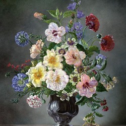 Пазл: Цветочный натюрморт