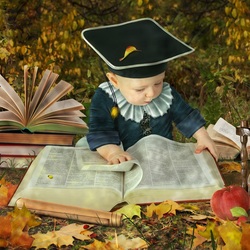 Пазл: Маленький профессор