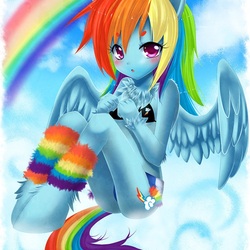 Пазл: Радужный пони