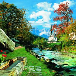 Пазл: Баварские Альпы, Германия