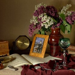 Пазл: Натюрморт с сиренью