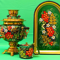 Пазл: Расписной самовар