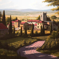 Пазл: Виноградники в Тоскане