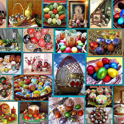 Пазл: Большой пасхальный коллаж